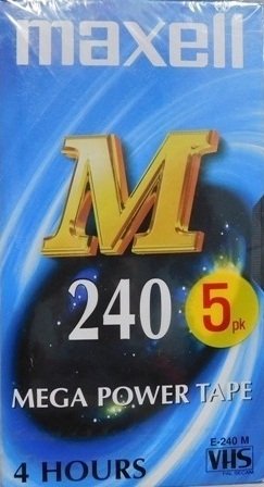 VHS-Videokassetten MAXELL E-240 M Leerkassetten - 5-Pack
