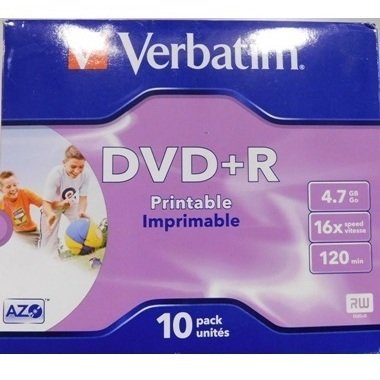 Verbatim DVD+R Rohlinge 4,7GB 16x DVD Rohlinge in CD Hüllen, 10 Stück
