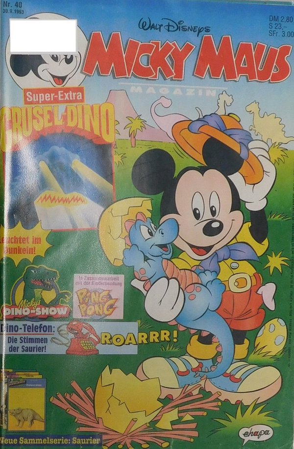 Disney Micky Maus Heft Jahrgang 1993 Nr.: 40 gebraucht