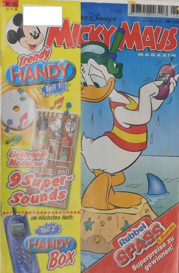 Disney Micky Maus Heft Jahrgang 1998 Nr.: 46 gebraucht