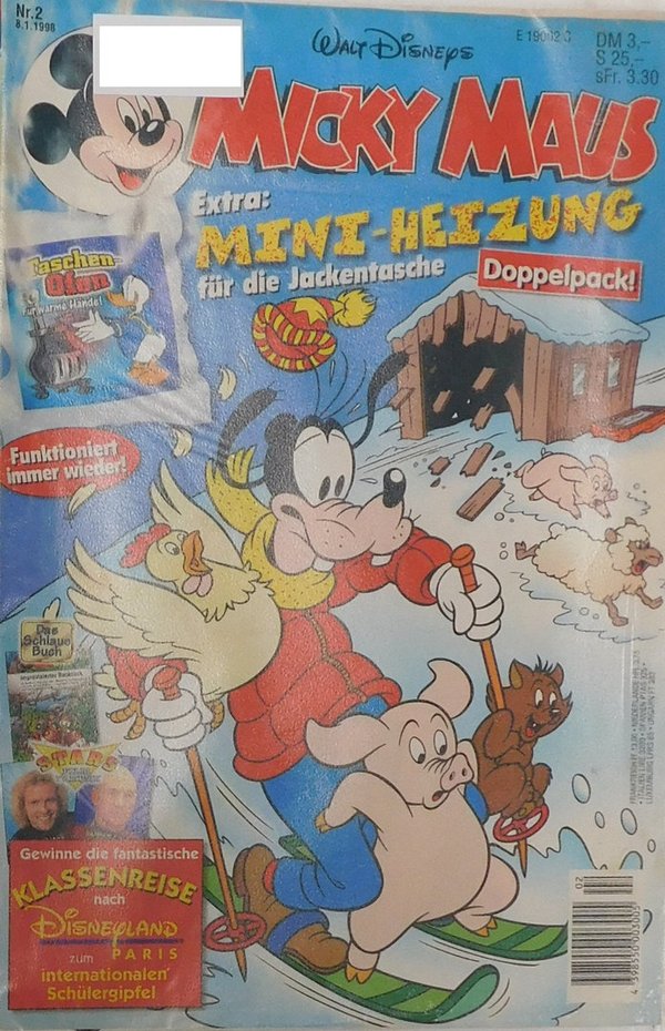 Disney Micky Maus Heft Jahrgang 1998 Nr.: 2 gebraucht
