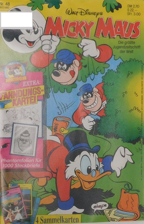 Disney Micky Maus Heft Jahrgang 1992 Nr.: 48 gebraucht