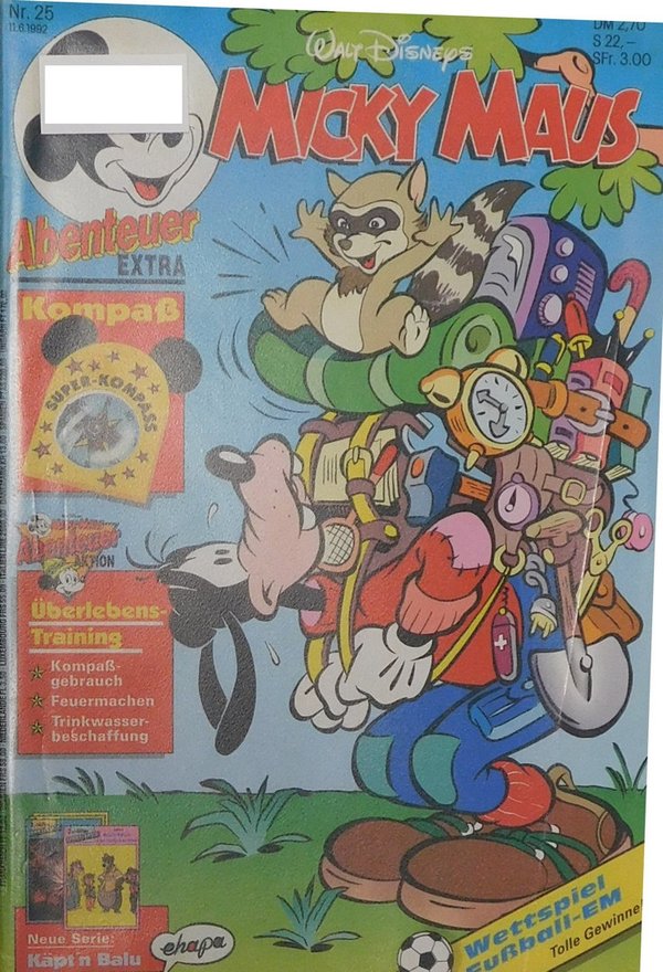 Disney Micky Maus Heft Jahrgang 1992 Nr.: 25 gebraucht