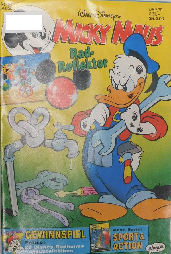 Disney Micky Maus Heft Jahrgang 1992 Nr.: 19 gebraucht