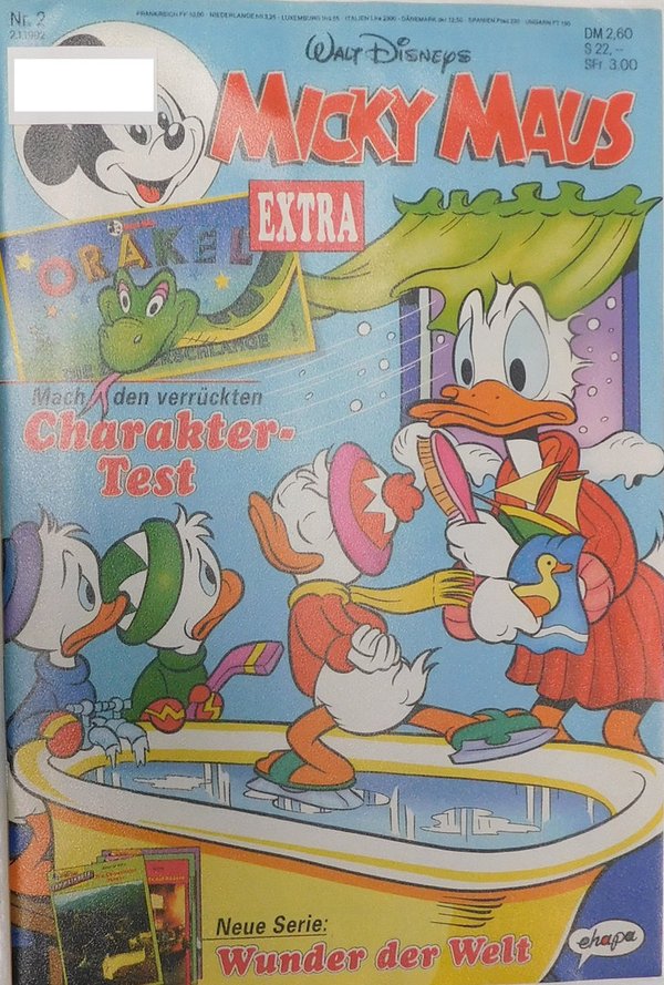 Disney Micky Maus Heft Jahrgang 1992 Nr.: 2 gebraucht