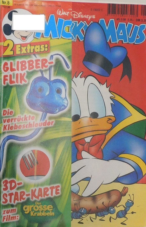 Disney Micky Maus Heft Jahrgang 1999 Nr.: 8 gebraucht