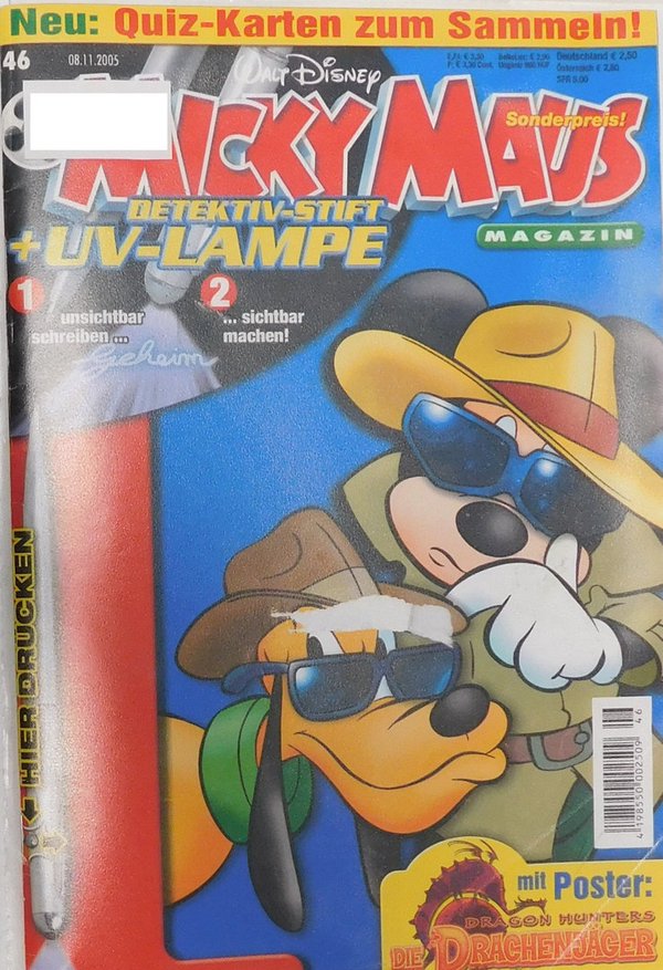 Disney Micky Maus Heft Jahrgang 2005 Nr.: 46 gebraucht