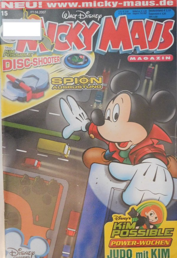 Disney Micky Maus Heft Jahrgang 2007 Nr.: 15 gebraucht