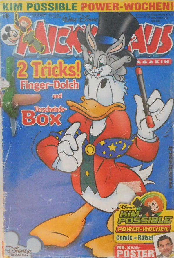 Disney Micky Maus Heft Jahrgang 2007 Nr.: 16 gebraucht