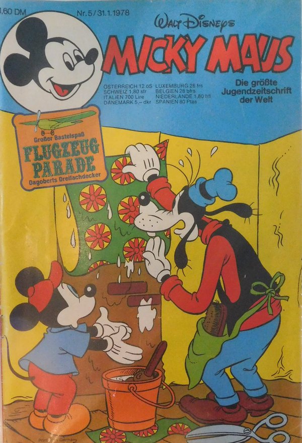 Disney Micky Maus Heft Jahrgang 1978 Nr.: 5 gebraucht
