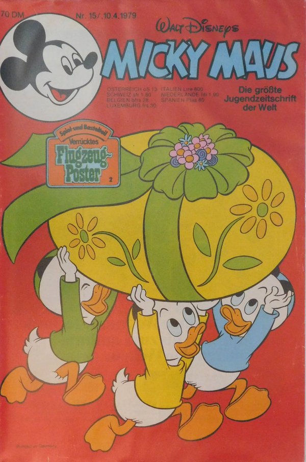 Disney Micky Maus Heft Jahrgang 1979 Nr.: 15 gebraucht