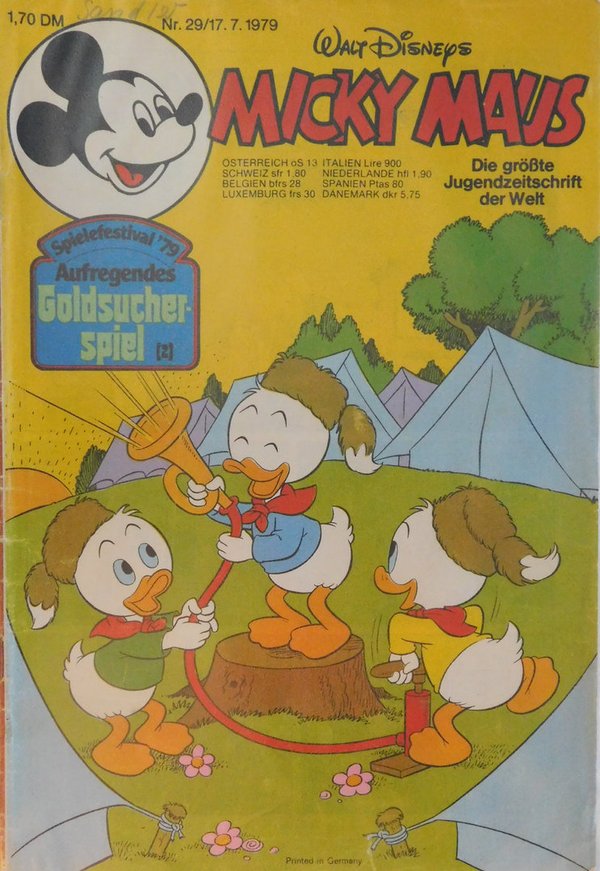 Disney Micky Maus Heft Jahrgang 1979 Nr.: 29 gebraucht