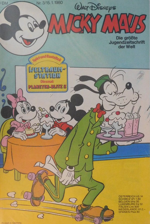 Disney Micky Maus Heft Jahrgang 1980 Nr.: 3 gebraucht