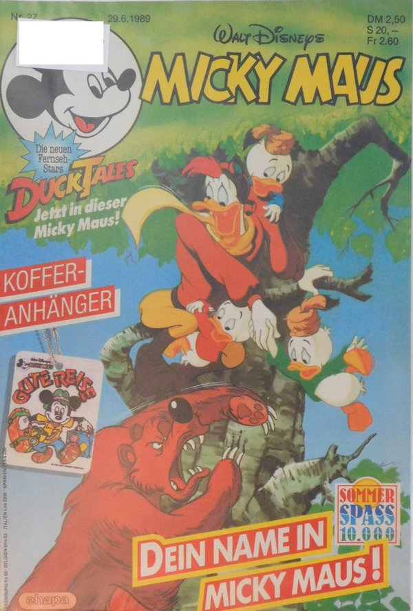 Disney Micky Maus Heft Jahrgang 1989 Nr.: 27 gebraucht