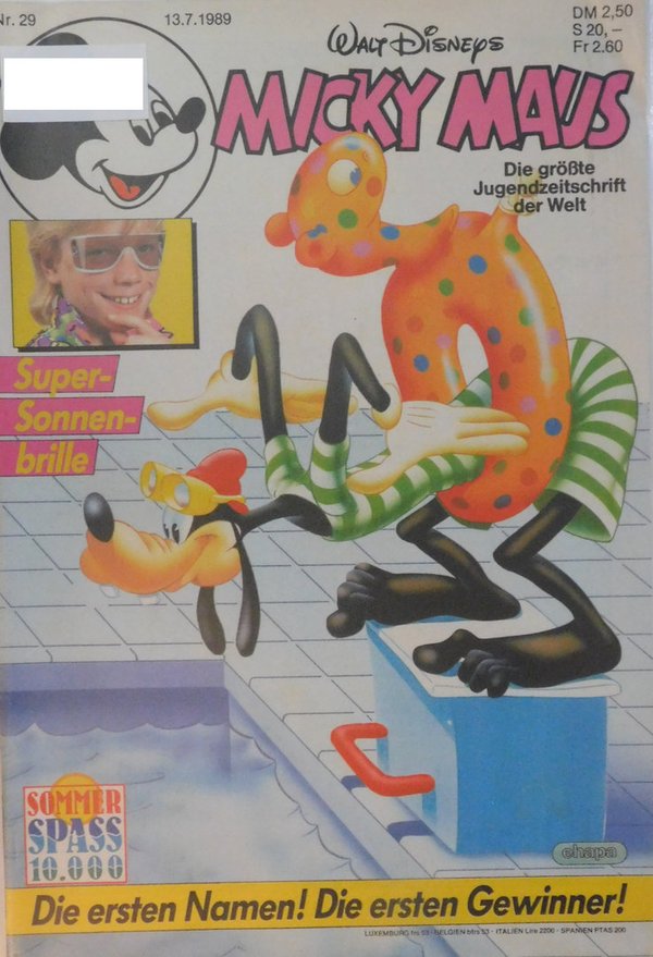Disney Micky Maus Heft Jahrgang 1989 Nr.: 29 gebraucht