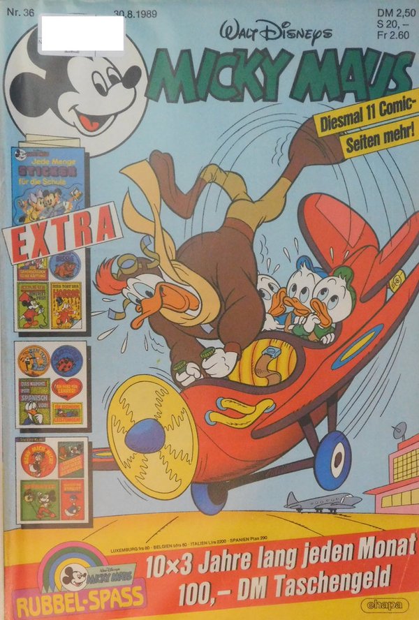 Disney Micky Maus Heft Jahrgang 1989 Nr.: 36 gebraucht