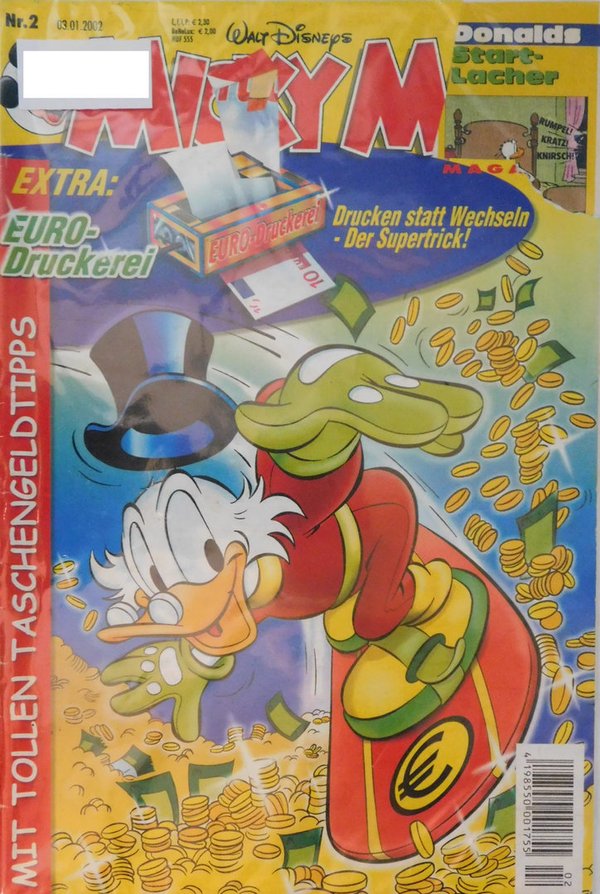 Disney Micky Maus Heft Jahrgang 2002 Nr.: 2 gebraucht
