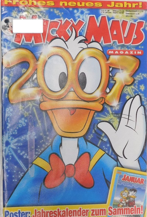 Disney Micky Maus Heft Jahrgang 2007 Nr.: 1 gebraucht