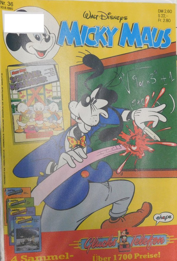 Disney Micky Maus Heft Jahrgang 1990 Nr.: 36 gebraucht