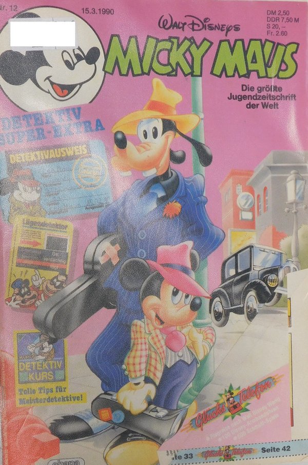 Disney Micky Maus Heft Jahrgang 1990 Nr.: 12 gebraucht