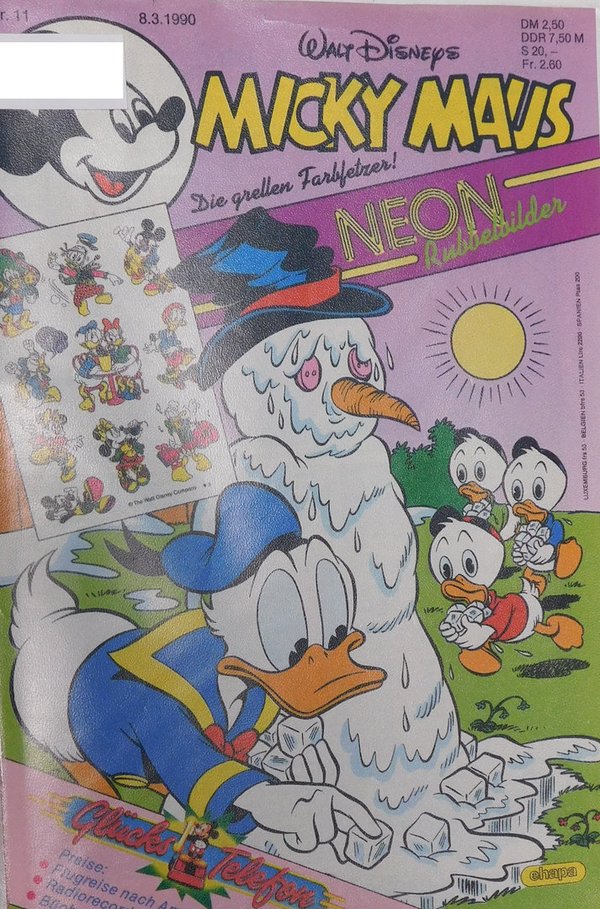 Disney Micky Maus Heft Jahrgang 1990 Nr.: 11 gebraucht