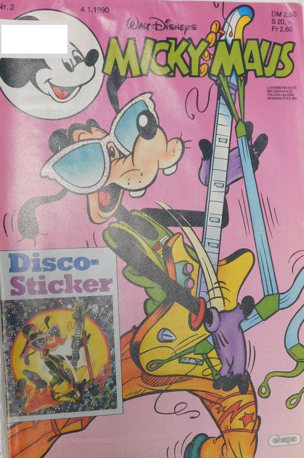 Disney Micky Maus Heft Jahrgang 1990 Nr.: 2 gebraucht