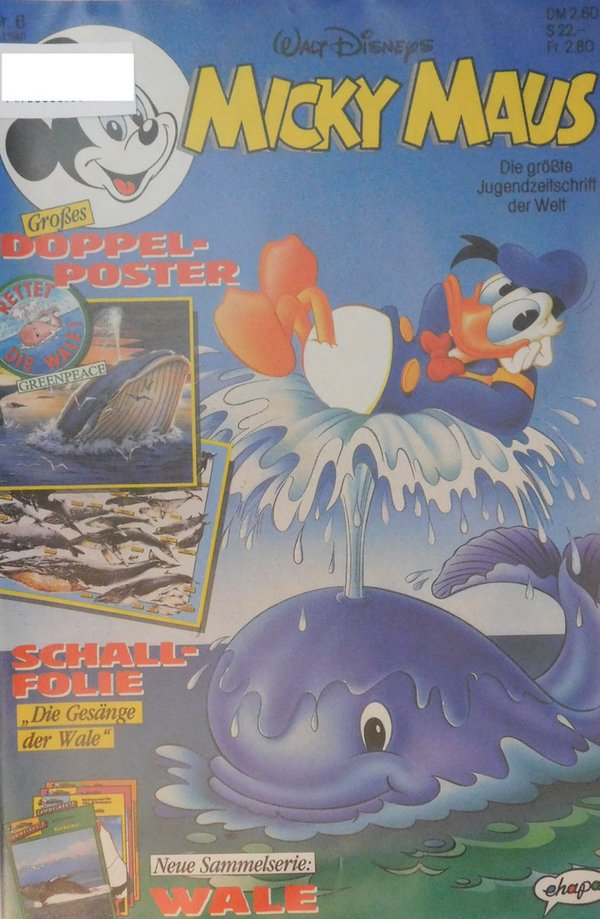Disney Micky Maus Heft Jahrgang 1991 Nr.: 6 gebraucht