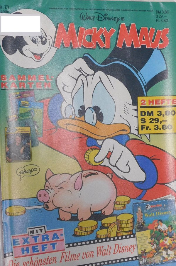Disney Micky Maus Heft Jahrgang 1991 Nr.: 13 gebraucht
