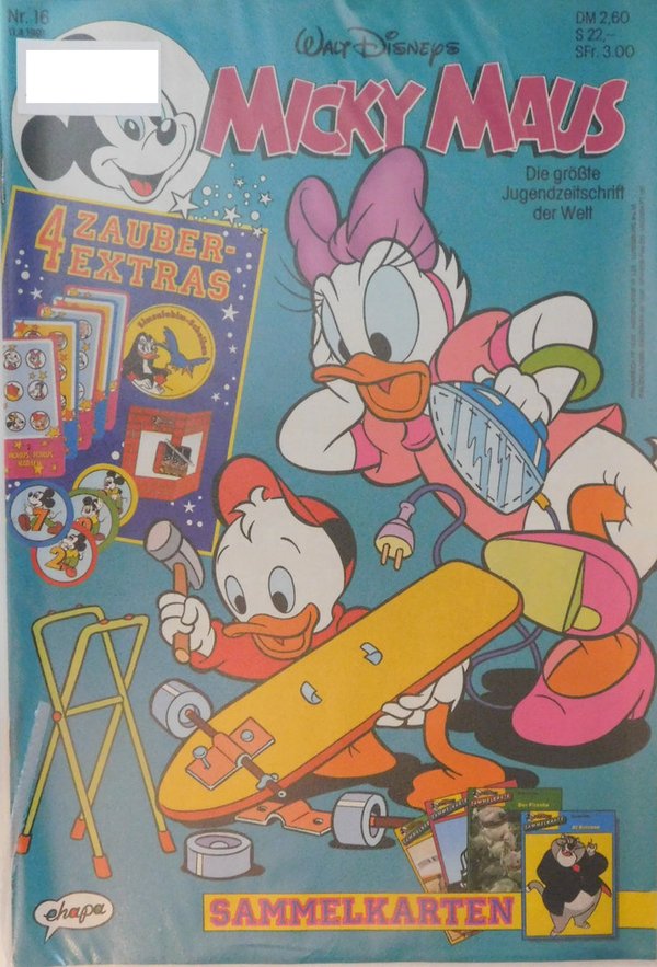 Disney Micky Maus Heft Jahrgang 1991 Nr.: 16 gebraucht