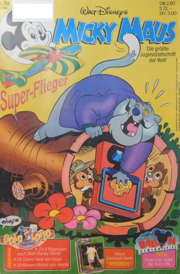 Disney Micky Maus Heft Jahrgang 1991 Nr.: 39 gebraucht
