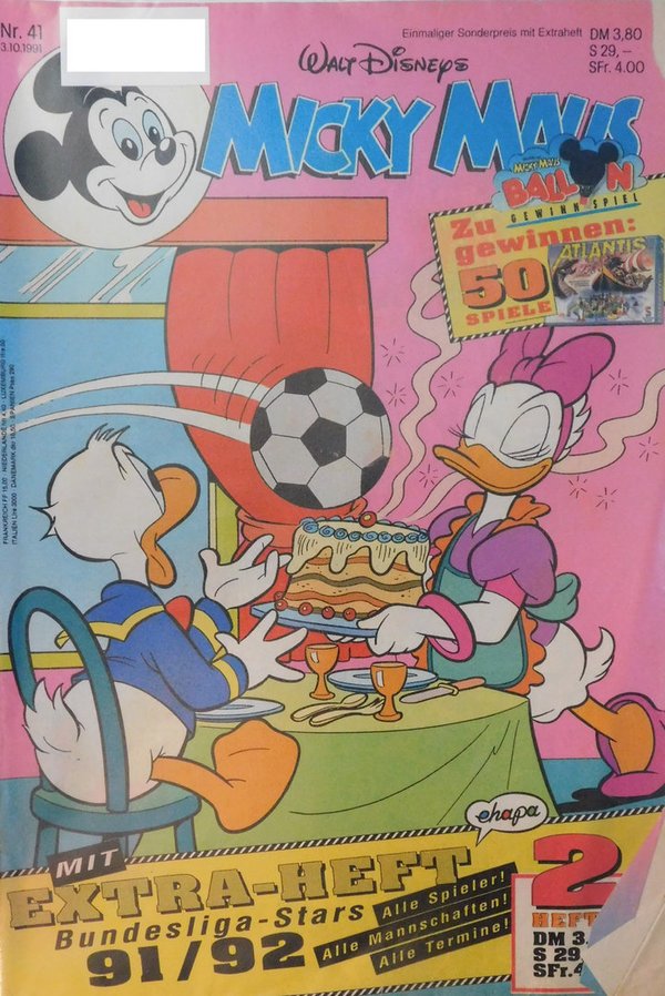 Disney Micky Maus Heft Jahrgang 1991 Nr.: 41 gebraucht