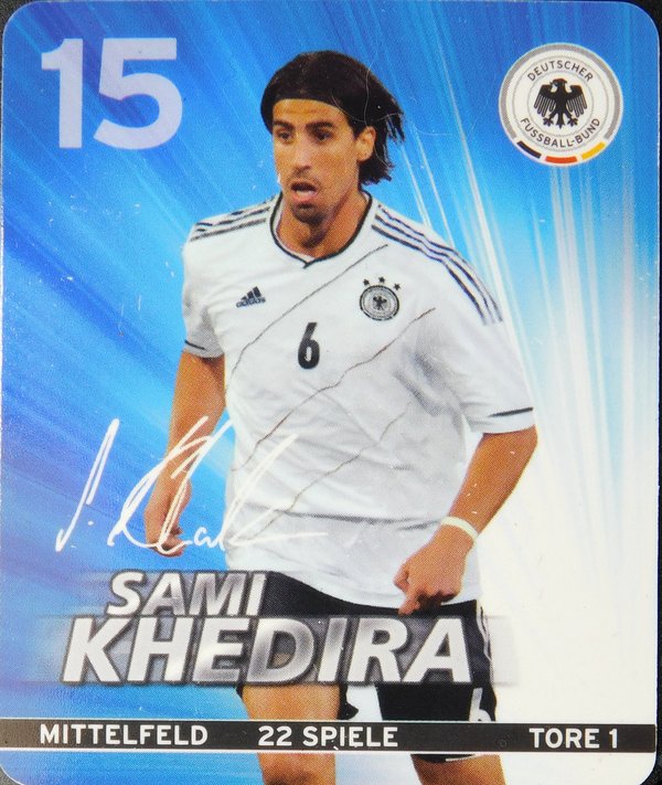 Sammelkarte Einzel Fußball Khedira "15" 2012