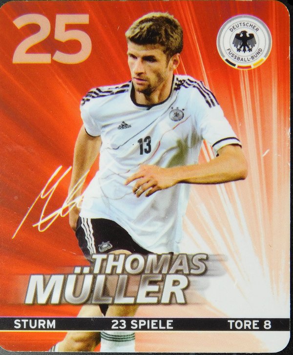 Sammelkarte Einzel Fußball Müller "25" 2012