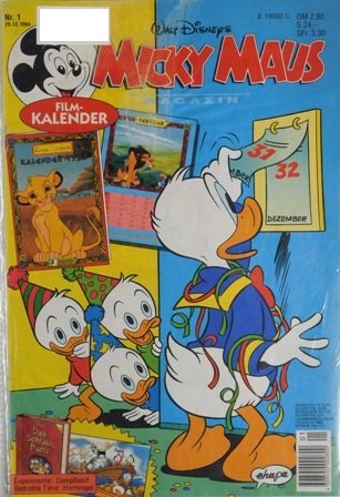Disney Micky Maus Heft Jahrgang 1995 Nr.: 1 gebraucht
