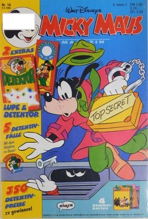 Disney Micky Maus Heft Jahrgang 1994 Nr.: 10 gebraucht