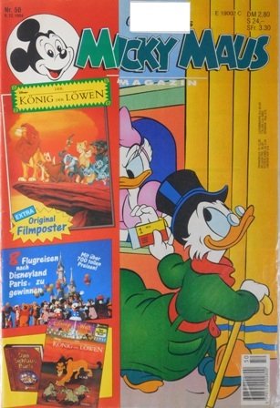 Disney Micky Maus Heft Jahrgang 1994 Nr.: 50 gebraucht