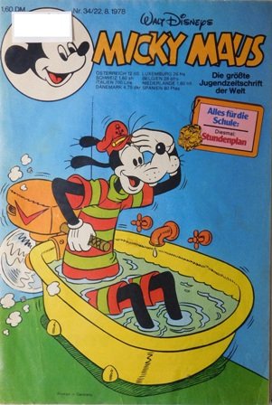 Disney Micky Maus Heft Jahrgang 1978 Nr.: 34 gebraucht