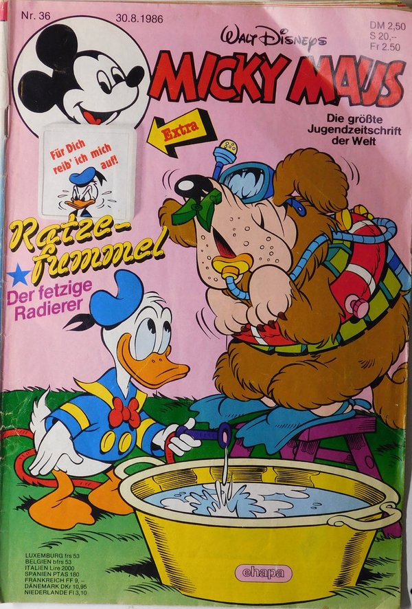 Disney Micky Maus Heft Jahrgang 1986 Nr.: 36 gebraucht