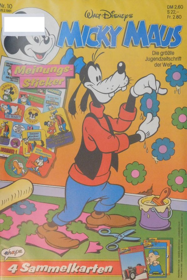 Disney Micky Maus Heft Jahrgang 1991 Nr.: 10 gebraucht