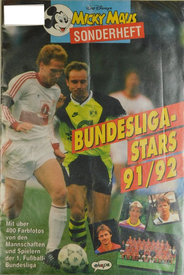 Disney Micky Maus Sonderheft Bundesliga-Stars 1991/92 gebraucht