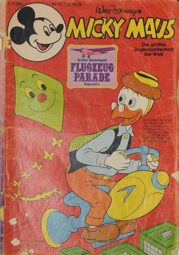 Disney Micky Maus Heft Jahrgang 1978 Nr.: 6 gebraucht