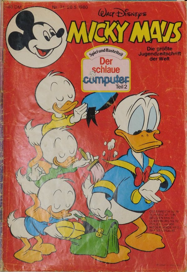 Disney Micky Maus Heft Jahrgang 1980 Nr.: 21 gebraucht