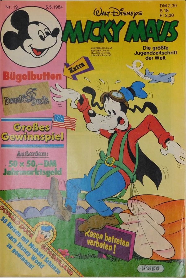 Disney Micky Maus Heft Jahrgang 1984 Nr.: 19 gebraucht