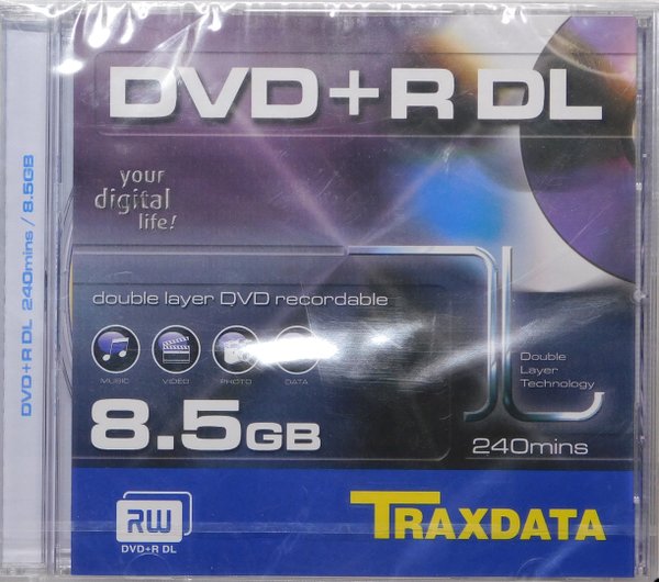 TRAXDATA Rohlinge DVD+R Double Layer 8,5GB NEU und OVP