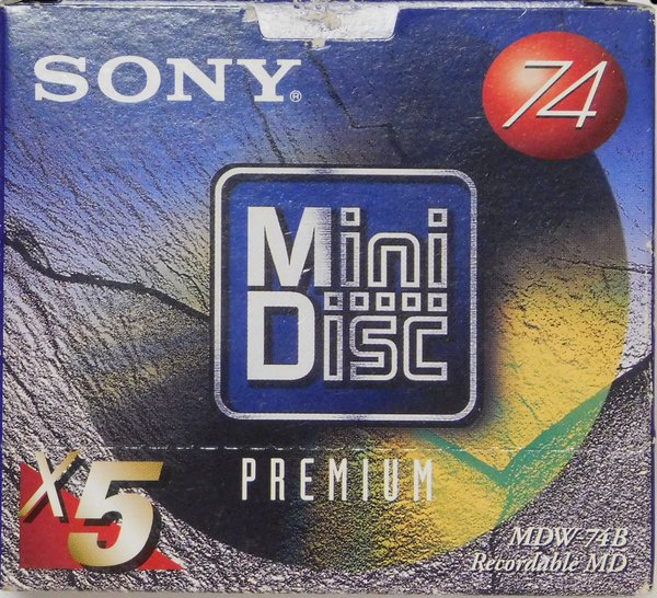SONY MD MDW-74B SONY Premium Digital Audio MiniDisc