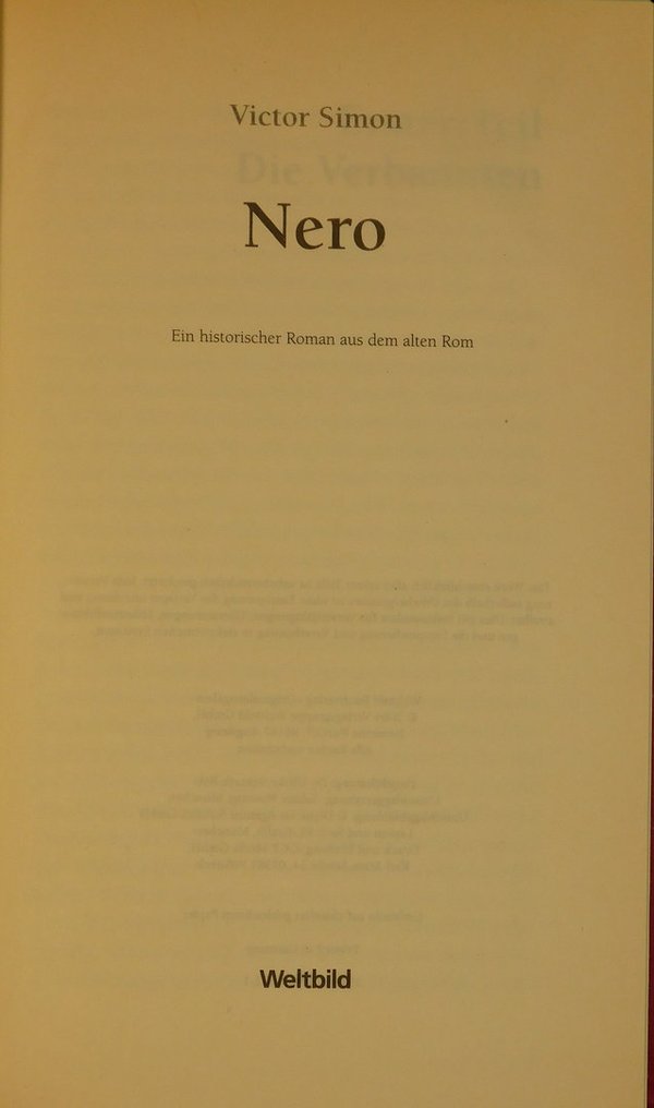Nero - Ein historischer Roman aus dem alten Rom