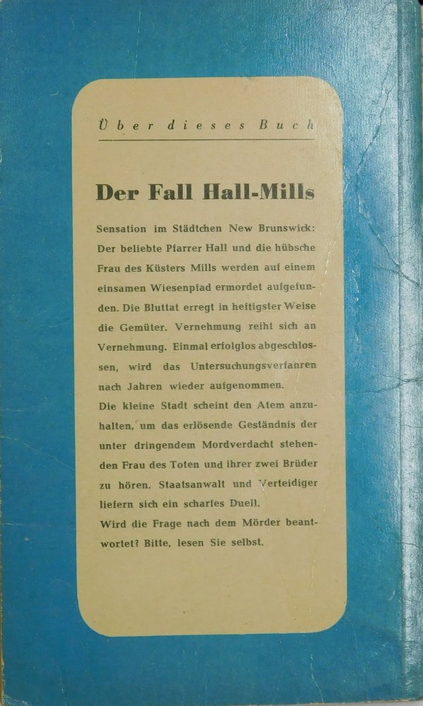 Der Fall Hall - Mills (Adventure-Taschenbuch-Reihe, Band 6)