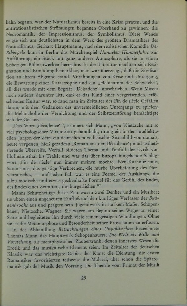 Thomas Mann oder Der deutsche Zwiespalt